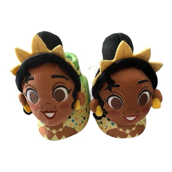 NWT-DISNEY 100 YEARS-PRINCESS TIANA SLIPPERS-SIZE 5/6 - Picture 1 of 6